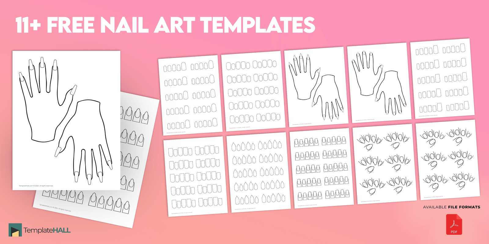 11+ Printable Nail Art Templates [Pdf Download] in Nail Templates Free