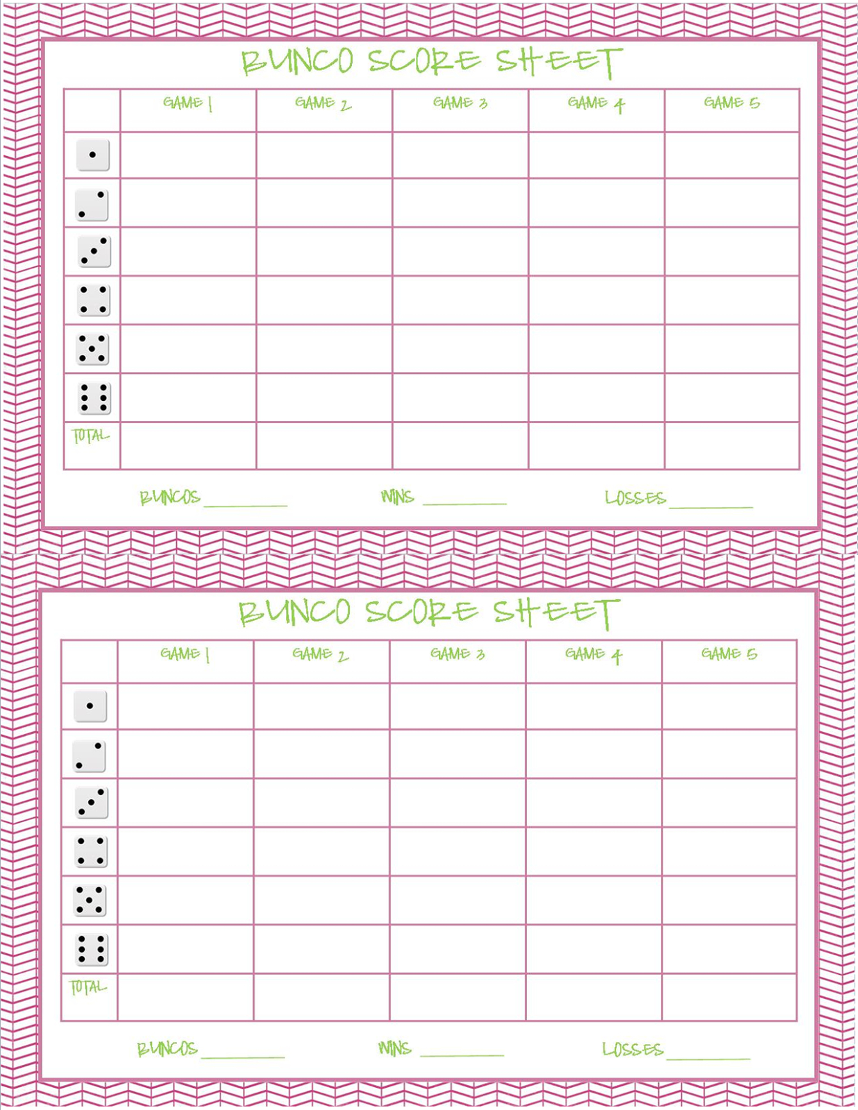 12 Best Bunco Score Sheets Ideas | Bunco Score Sheets, Bunco for Free Printable Bunco Score Cards
