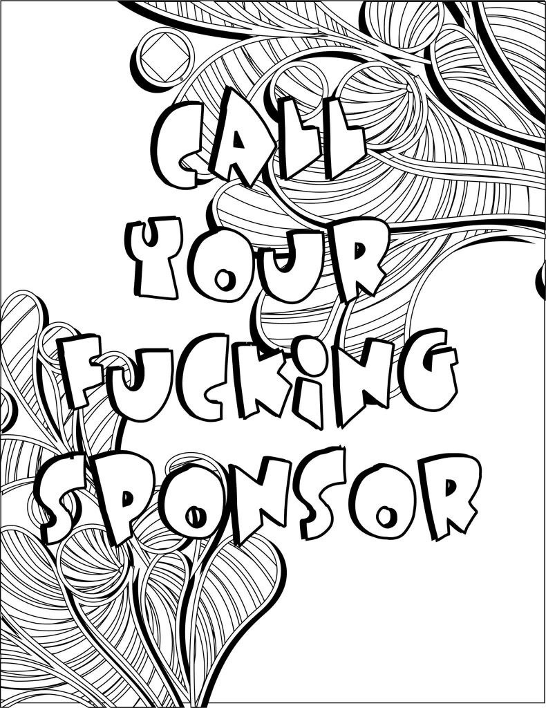 12 Step Recovery Addiction inside Free Printable Recovery Coloring Pages