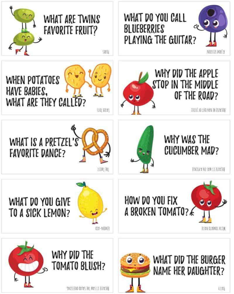 125+ Funny Food Jokes To Print And Share! | Skip To My Lou inside Free Printable Jokes For Seniors