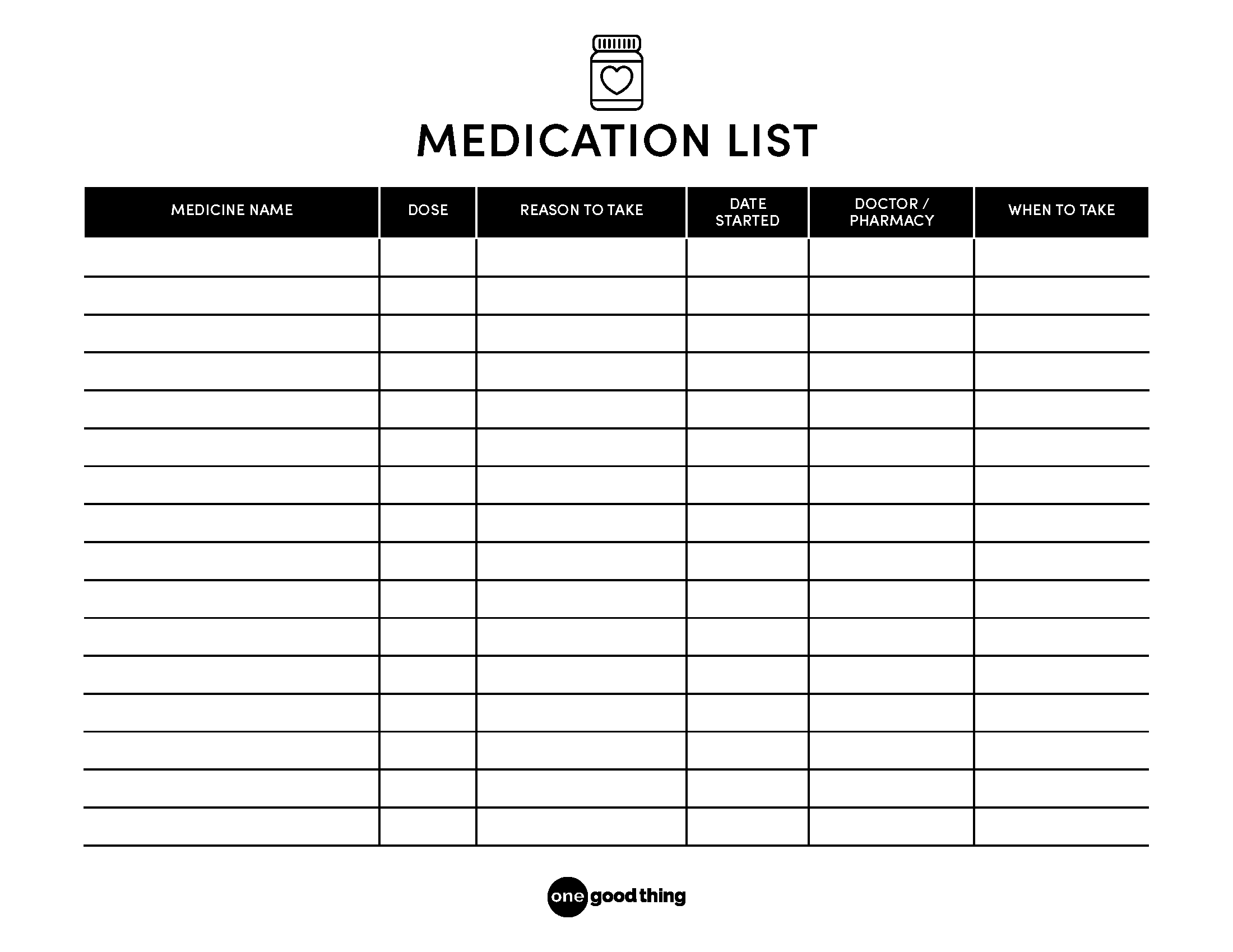 13 Medicine Chart And Medication Chart Ideas To Save Today within Free Printable Medicine List