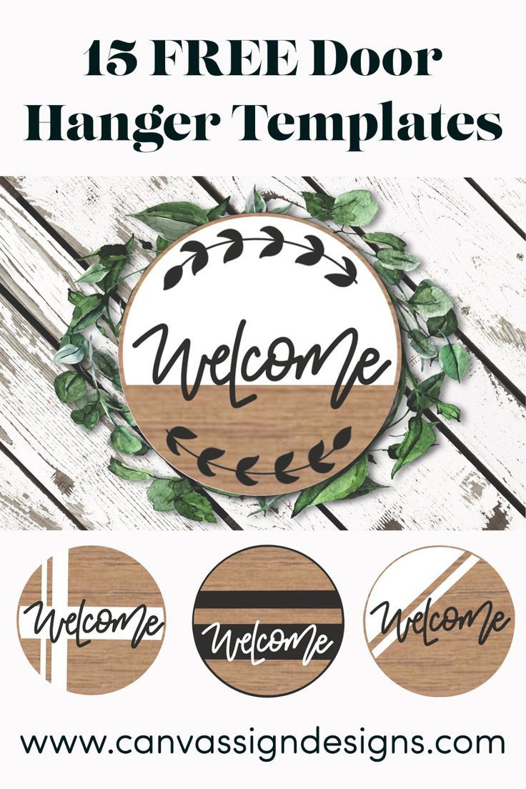 15 Free Door Hanger Templates in Free Wooden Door Hanger Template
