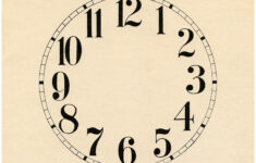 16 Clock Face Images – Print Your Own! – The Graphics Fairy with Free Printable Clock Faces