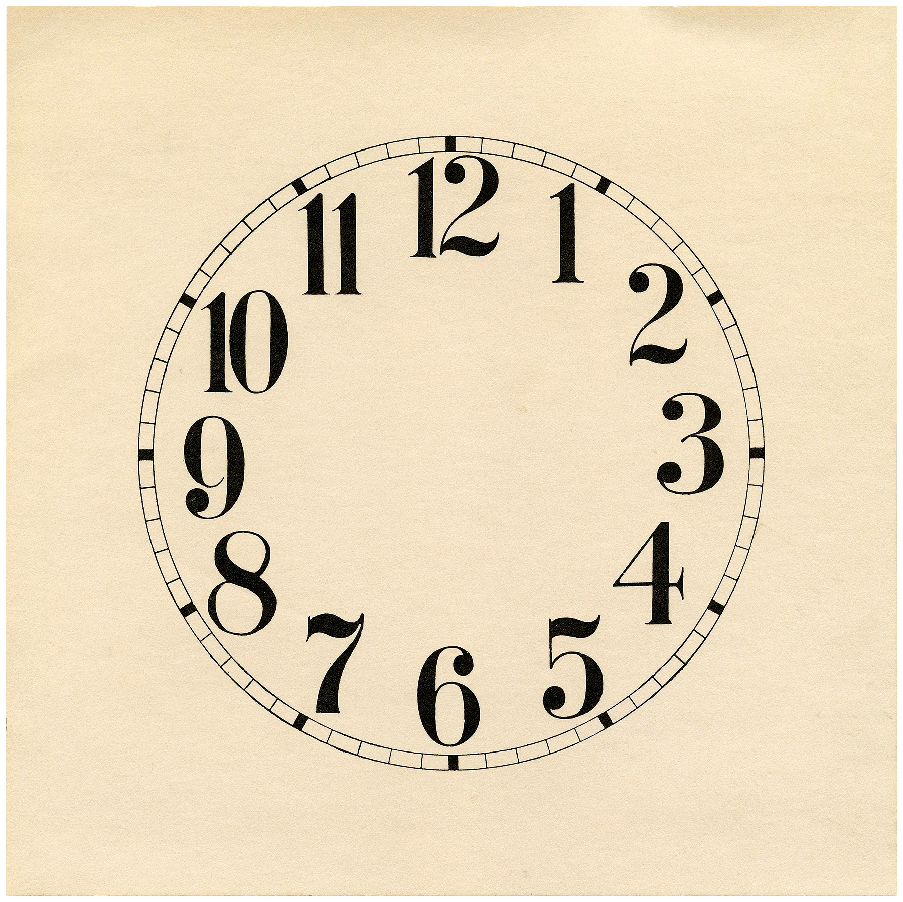 16 Clock Face Images - Print Your Own! - The Graphics Fairy with Free Printable Clock Faces