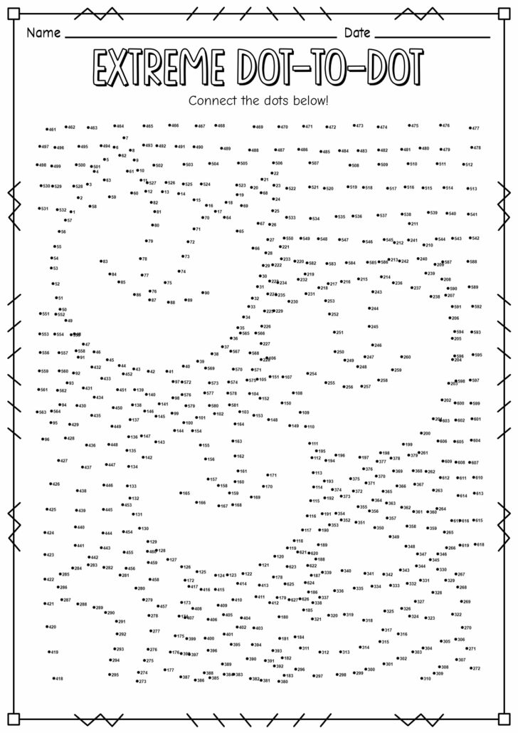 Free Extreme Dot to Dot Printables 1000 Free Extreme Dot to Dot Printables 1000