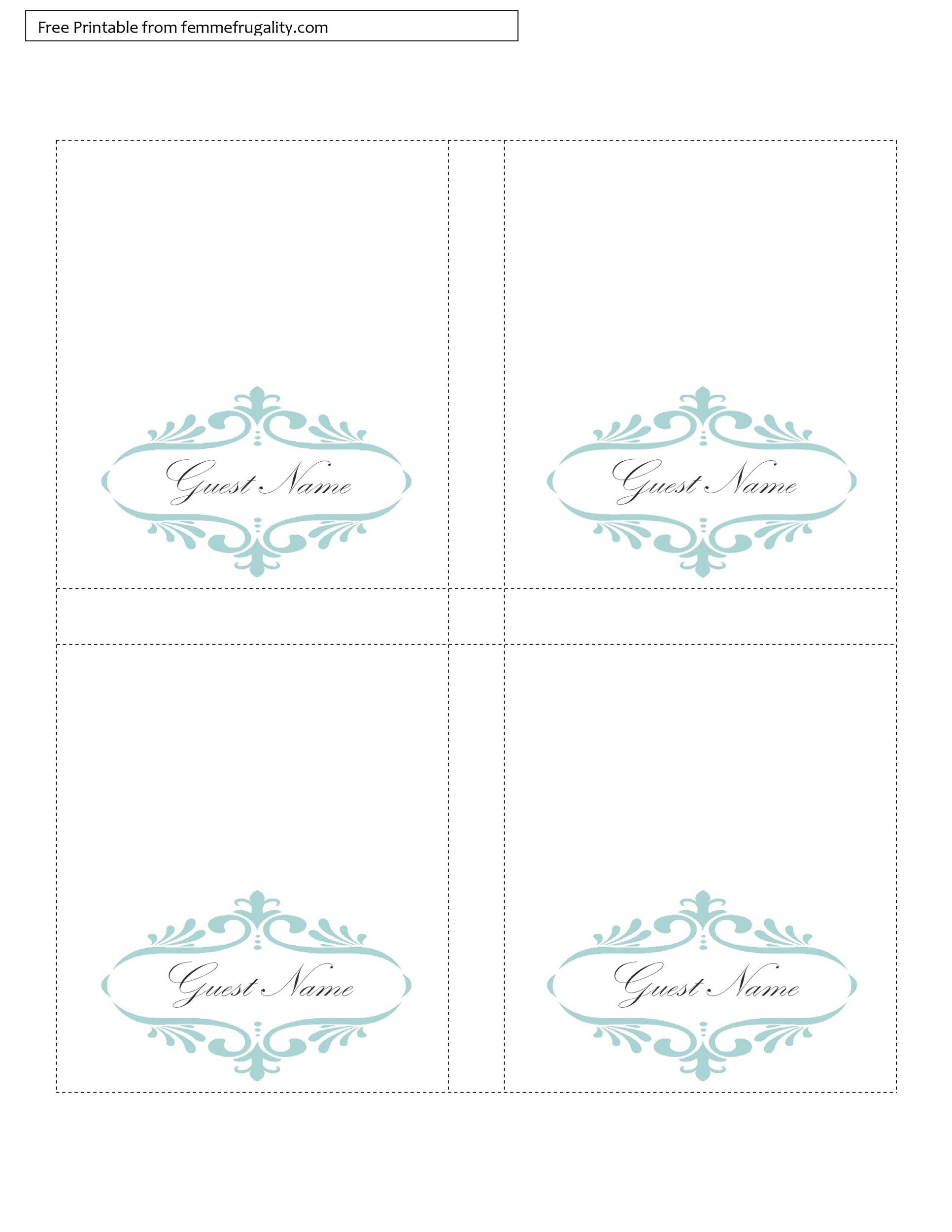 16 Printable Table Tent Templates And Cards ᐅ Templatelab for Tent Card Design Template Free Download