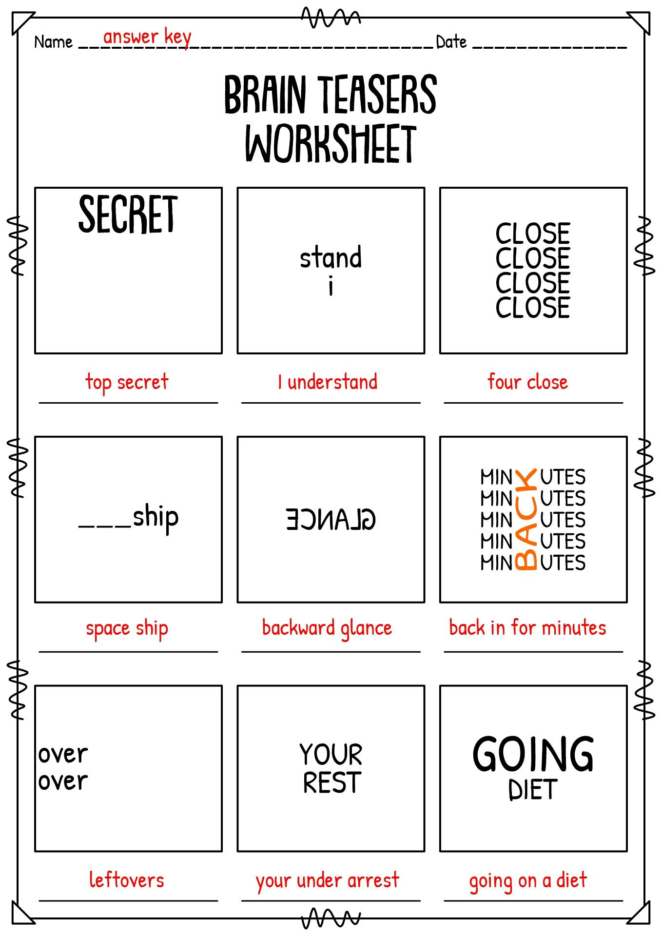 180 Best Brain Teasers Ideas In 2025 | Brain Teasers, Teaser, Word throughout Free Printable Brain Teasers with Answers
