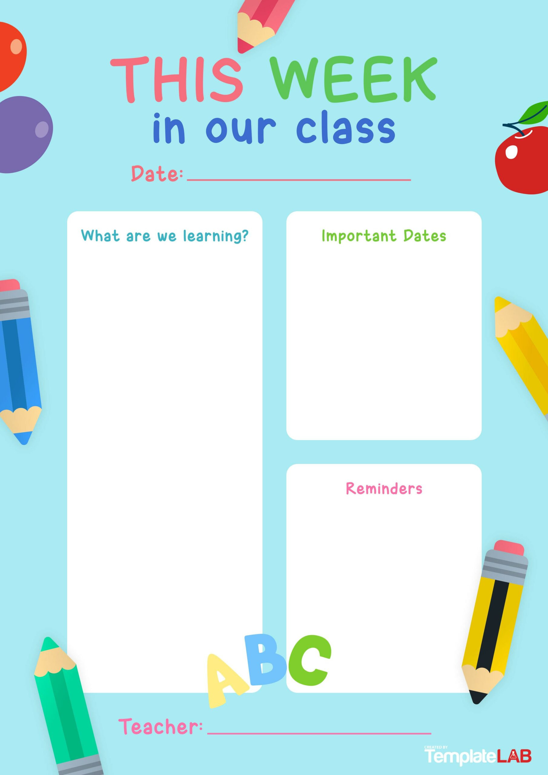 19 Creative Preschool Newsletter Templates (Free) with regard to Free Printable Preschool Newsletter Templates