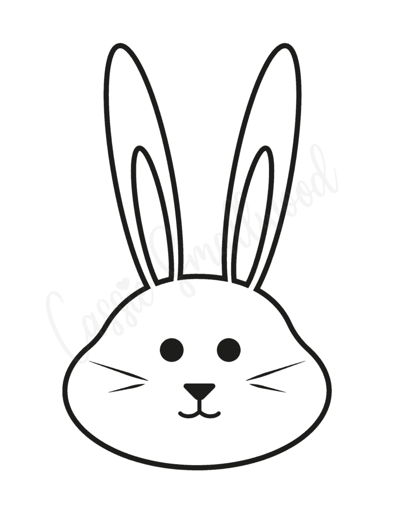 20 Cute Bunny Templates - Cassie Smallwood pertaining to Printable Easter Bunny Face Template