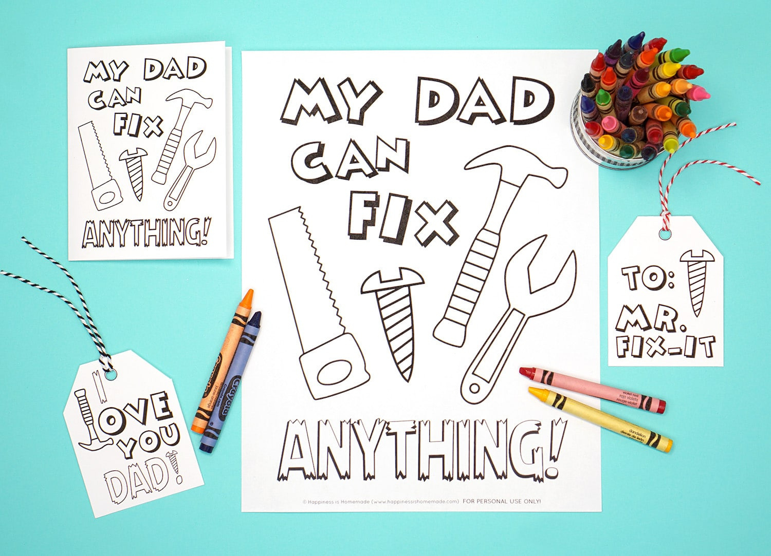 20+ Free Father&amp;#039;S Day Printables - Happiness Is Homemade with regard to Free Printable Preschool Fathers Day Crafts
