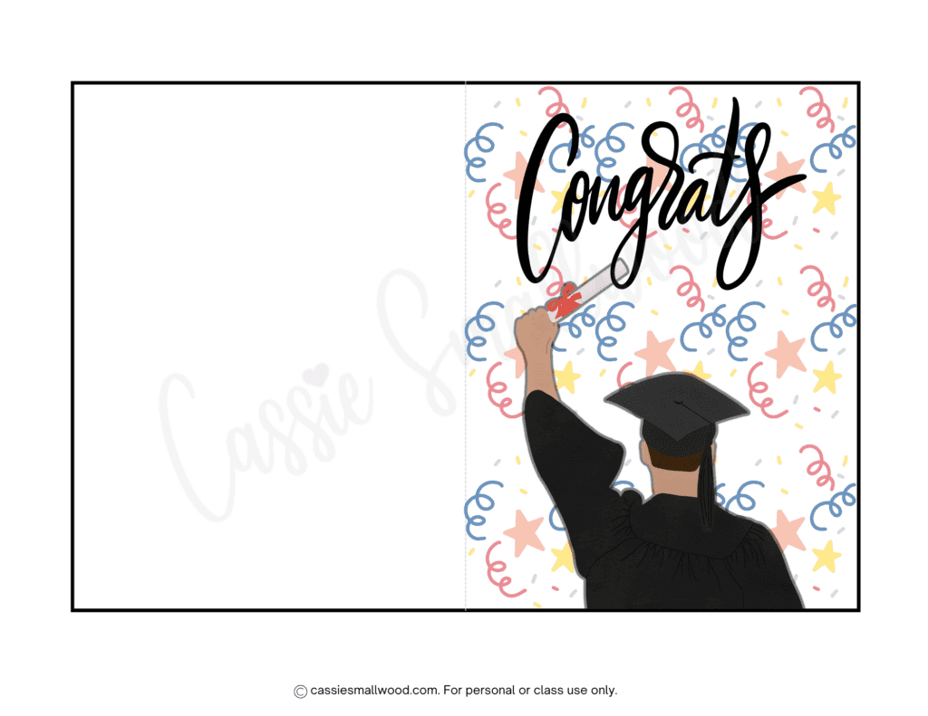 20 free printable graduation cards cassie smallwood intended for free printable cap and gown 20 Free Printable Graduation Cards - Cassie Smallwood intended for Free Printable Cap and Gown