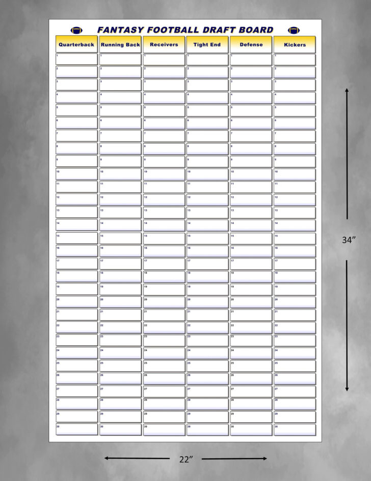 Free Printable Draft Board