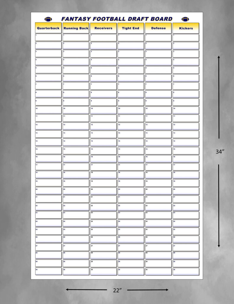 Free Printable Draft Board | Rossy Printable