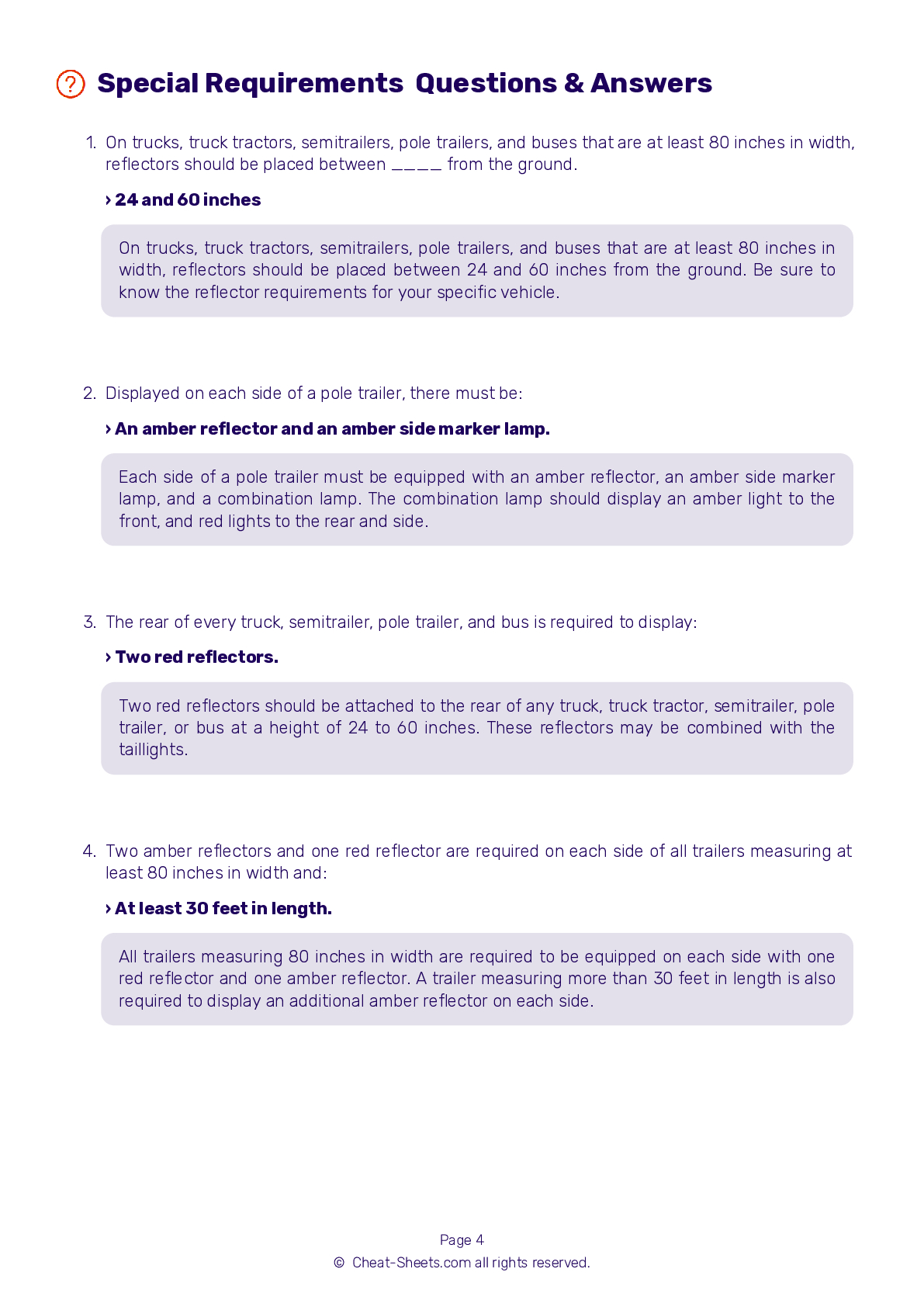 2025 Texas Dmv Cdl Permit Test Cheat Sheet. 99% Pass Rate! pertaining to Free Cdl Test Questions and Answers Printable