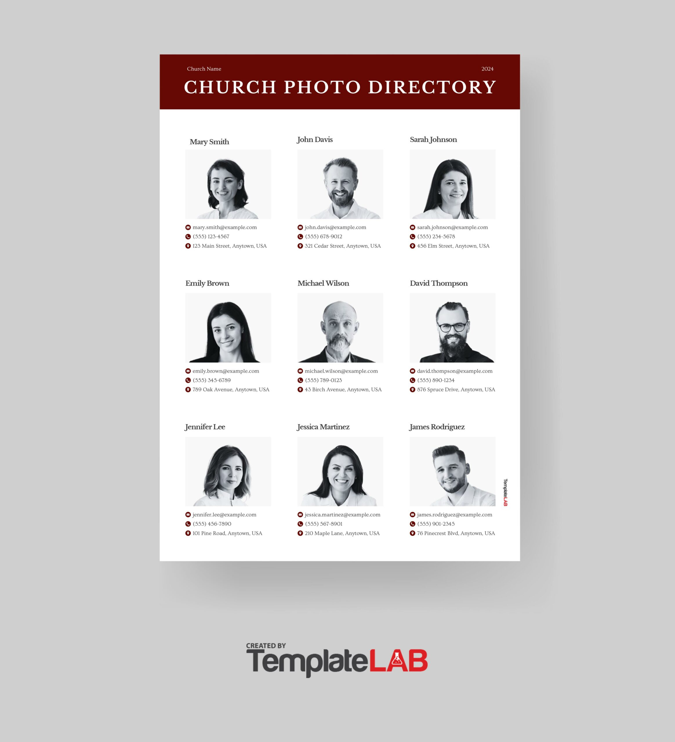 22 free church directory templates examples e19085 templatelab pertaining to free church directory template for word 22 Free Church Directory Templates (+Examples) ᐅ Templatelab pertaining to Free Church Directory Template For Word
