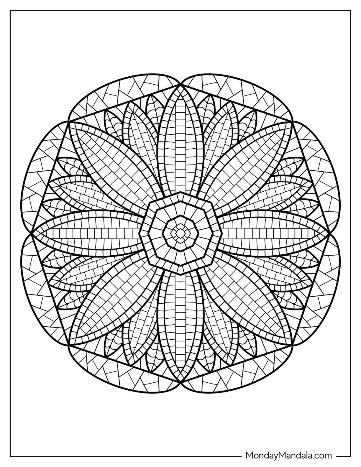 22 Mosaic Coloring Pages (Free Pdf Printables) intended for Free Mosaic Printables