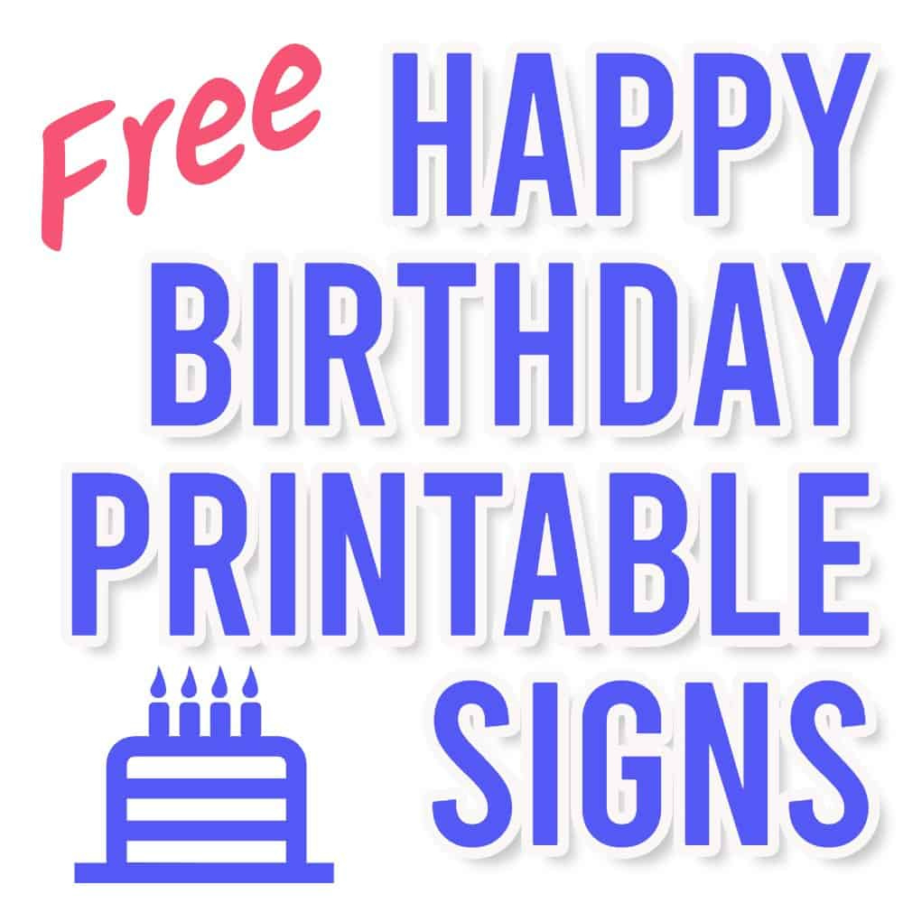 23 Free Printable Happy Birthday Signs | Parties Made Personal inside Free Happy Birthday Sign Printable