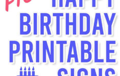 23 Free Printable Happy Birthday Signs | Parties Made Personal regarding Free Printable Happy Birthday Sign