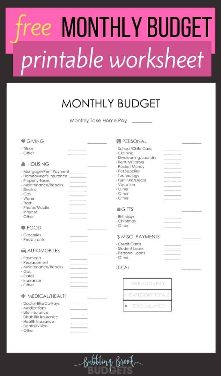 25 Awesome &amp;amp; Free Dave Ramsey Budgeting Printables That&amp;#039;Ll Help for Dave Ramsey Free Printable Forms