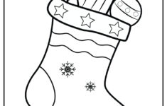 25 Christmas Stocking Coloring Pages (100% Free Printables) inside Free Christmas Stocking Printable