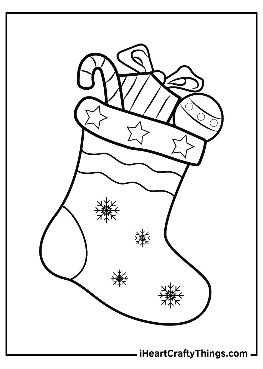 25 Christmas Stocking Coloring Pages (100% Free Printables) inside Free Christmas Stocking Printable