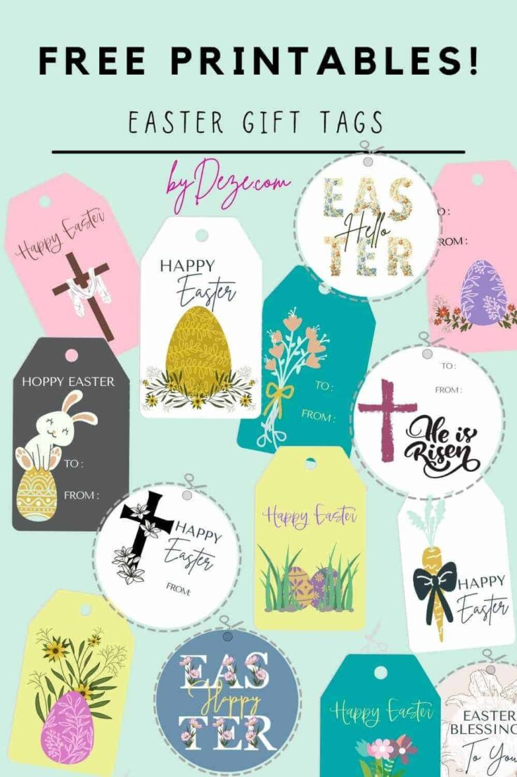 25+ Completely Wonderful Free Printable Easter Tags regarding Free Printable Religious Easter Tags