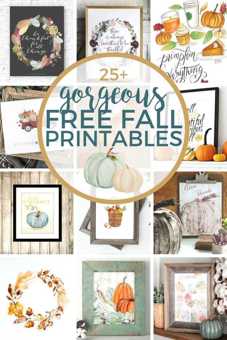 25+ Free Fall Printables To Decorate Your Home within Free Fall Printables 8X10