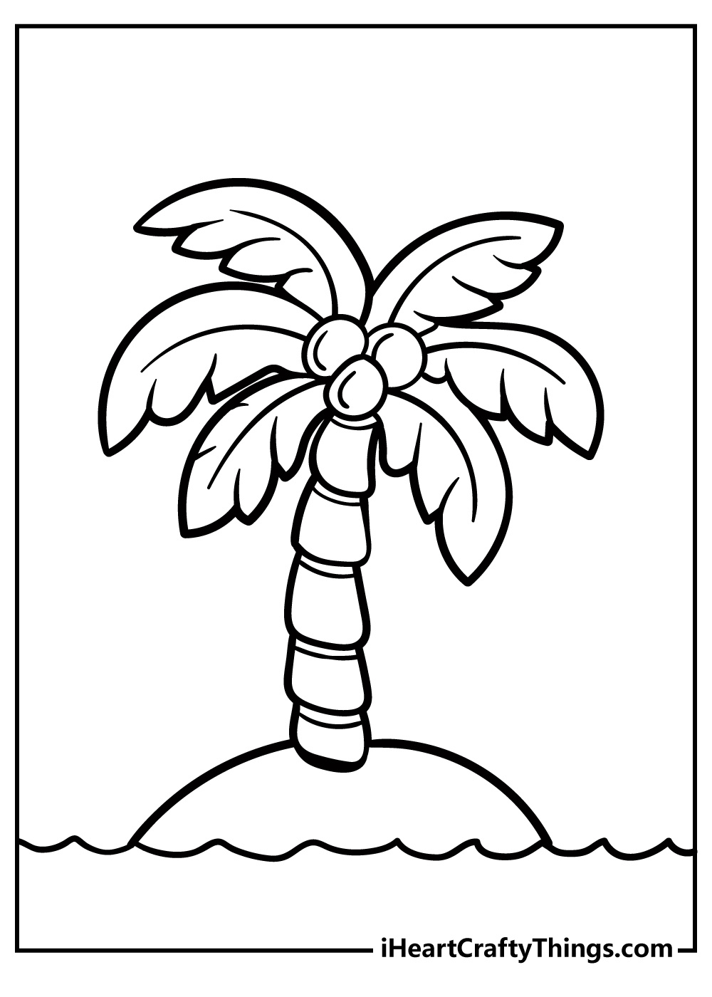 25 palm tree coloring pages 100 free printables for free palm tree templates 25 Palm Tree Coloring Pages (100% Free Printables) for Free Palm Tree Templates