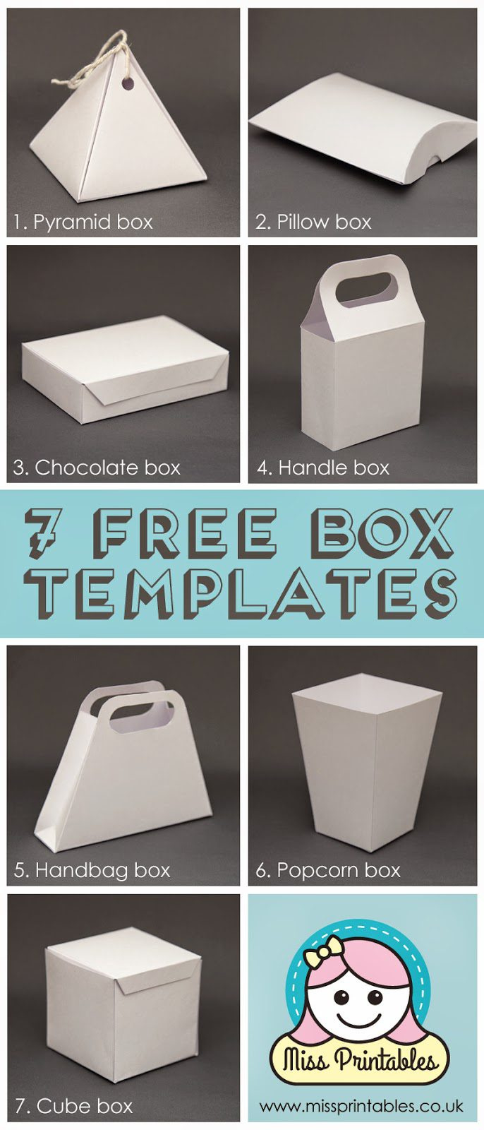 25 Plus Awesome Free Paper Box And Bag Templates — Epc Crafts intended for Free Printable Box Templates