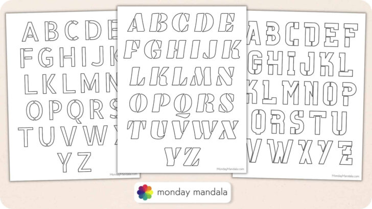 Free Printable 12 Inch Letter Stencils