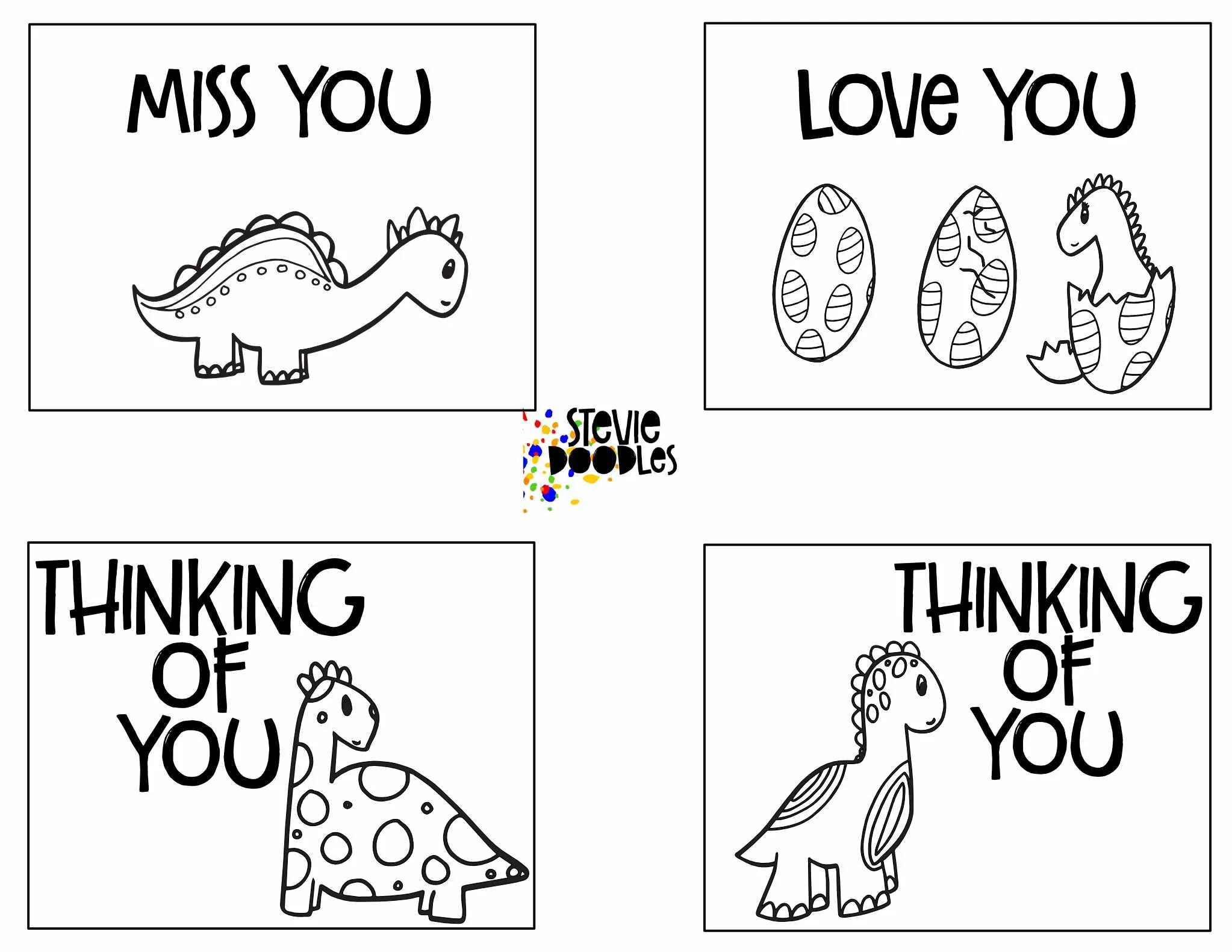 28 Free &amp;quot;Thinking Of You&amp;quot; Cards To Color — Stevie Doodles with Free Printable Thinking of You Coloring Pages