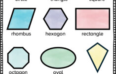 2D Shape Poster intended for Free Printable 2d Shape Posters