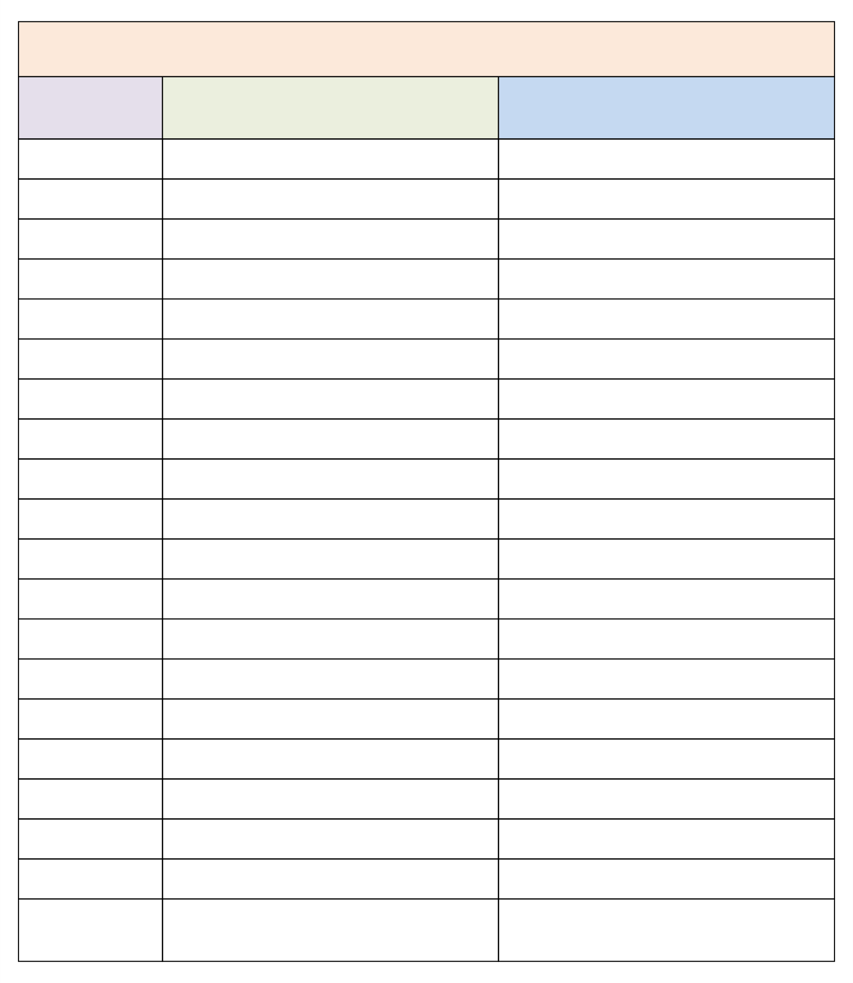 3 Column Chart Templates - 10 Free Pdf Printables | Printablee with regard to Free Printable 3 Column Spreadsheet