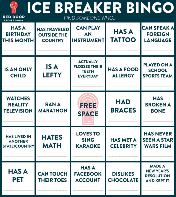 Ice Breaker Bingo Free Printable