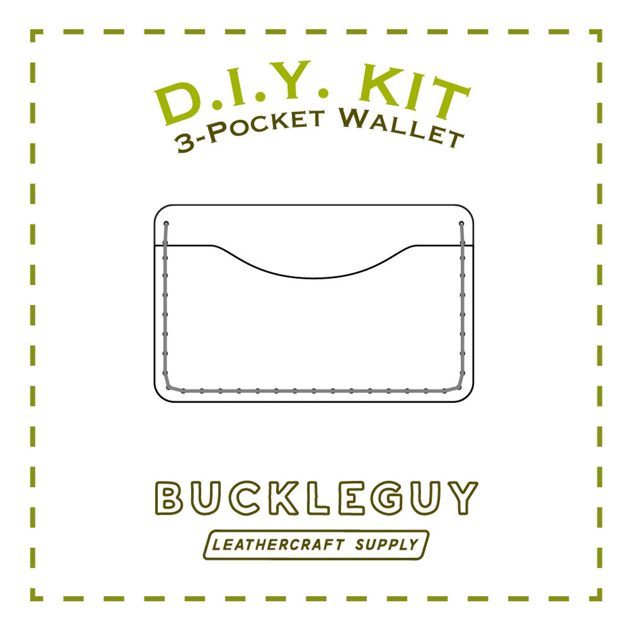 3-Pocket Wallet Leather Pattern, Pdf Template - Buckleguy pertaining to Free Printable Leather Patterns
