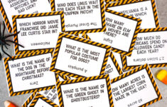 32 Halloween Trivia Questions + Printable Game - Happiness Is Homemade pertaining to Free Printable Trivia Cards