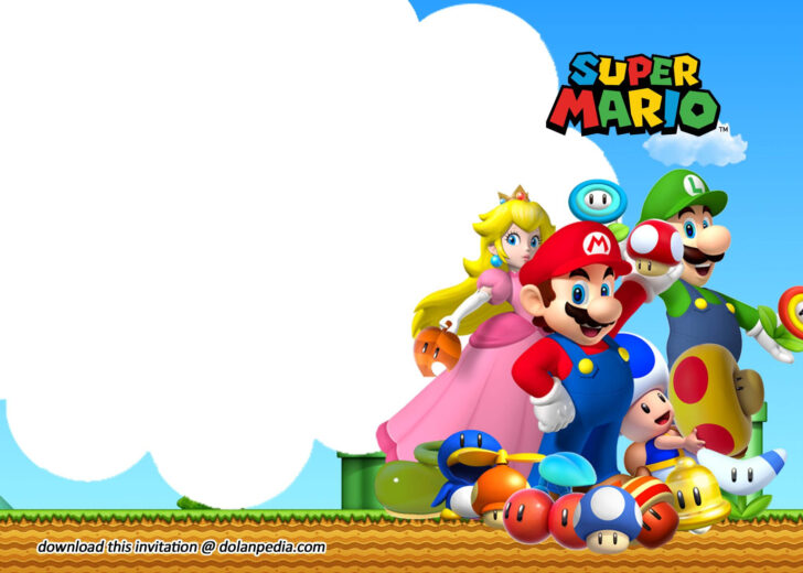 Free Mario Birthday Invitation Template