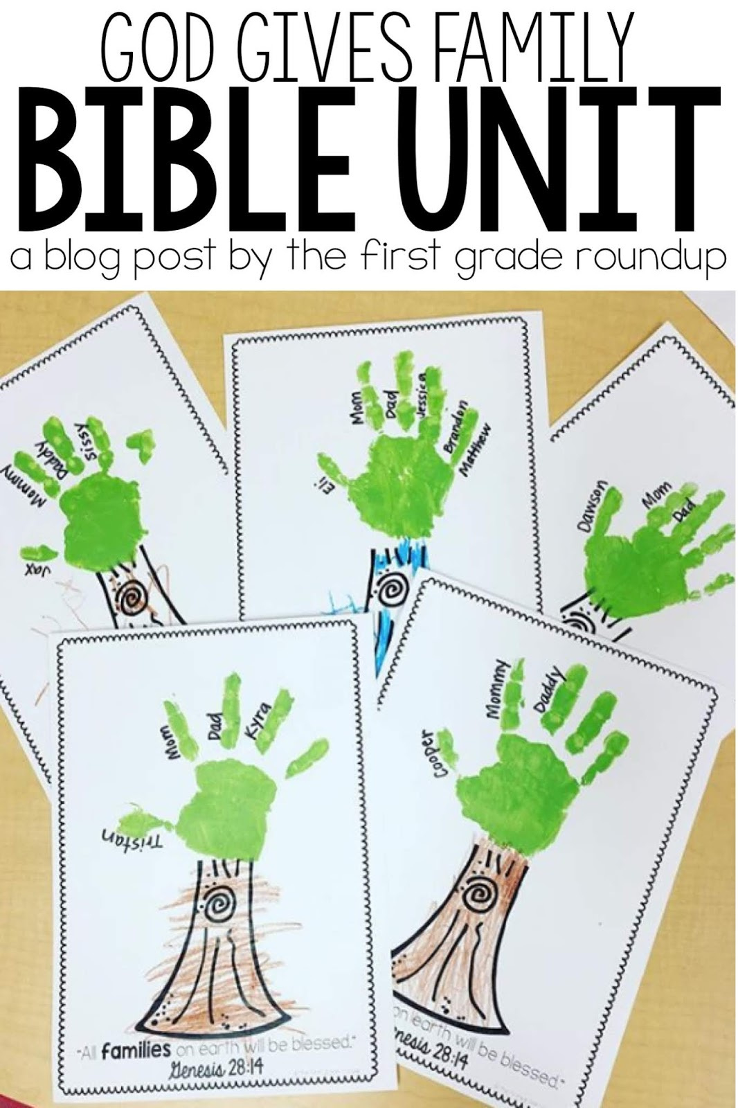 4 Families Of The Bible Preschool Activities &amp;amp; Crafts - The First with regard to Free Printable Family Bible Study Lessons