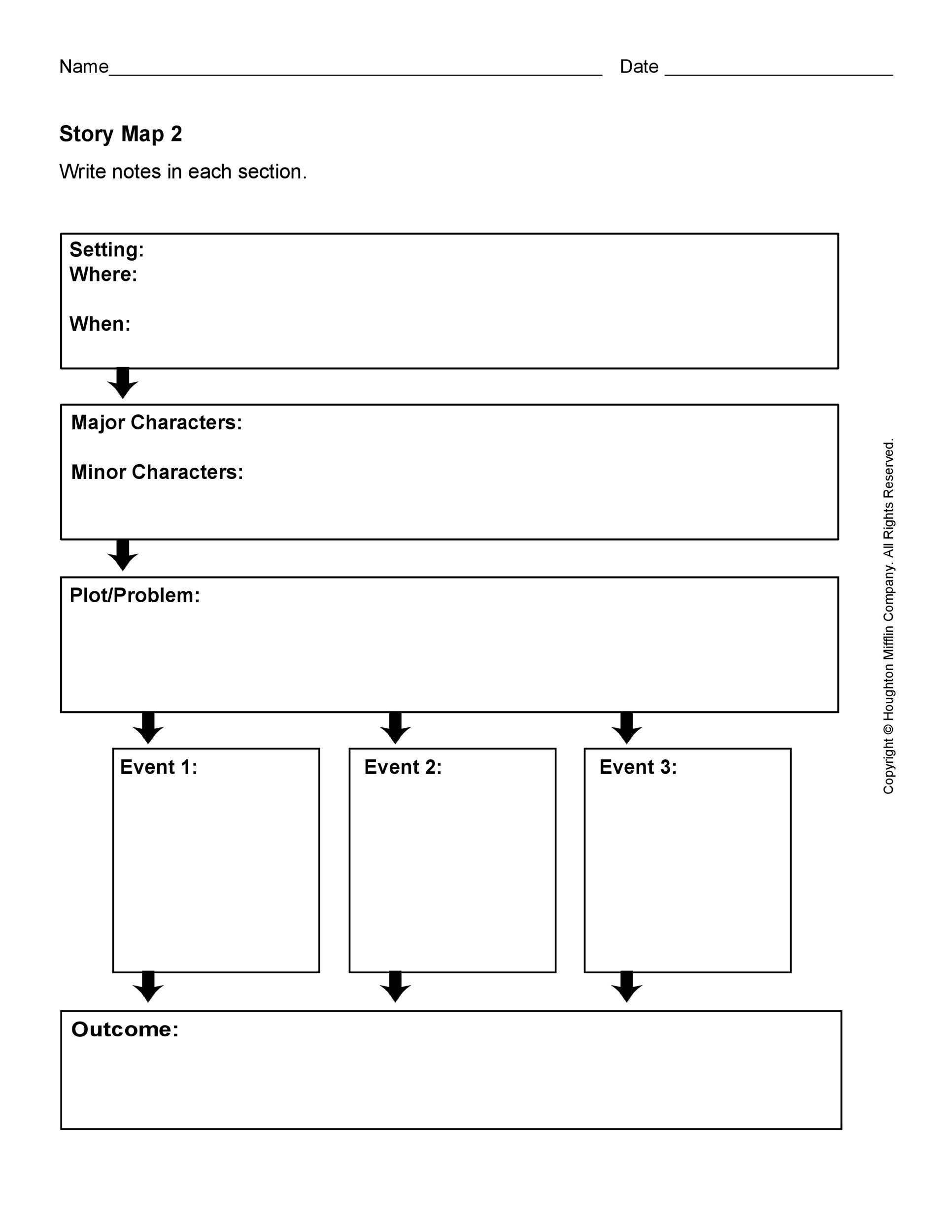 41 Free &amp;amp; Printable Story Map Templates [Pdf, Word, Ppt] pertaining to Free Printable Story Map