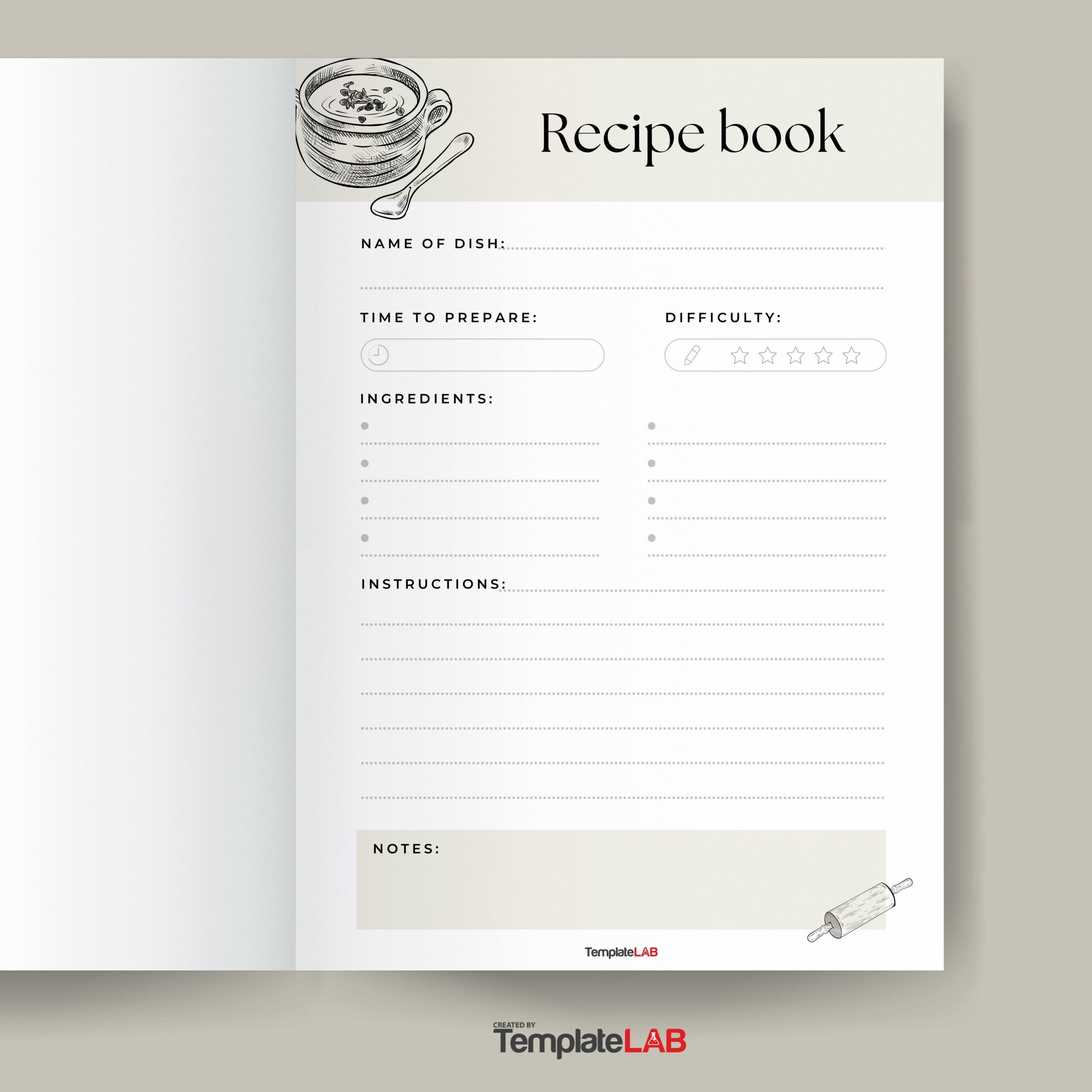 42 Perfect Cookbook Templates [+Recipe Book &amp;amp; Recipe Cards] for Free Editable Recipe Page Templates For Microsoft Word