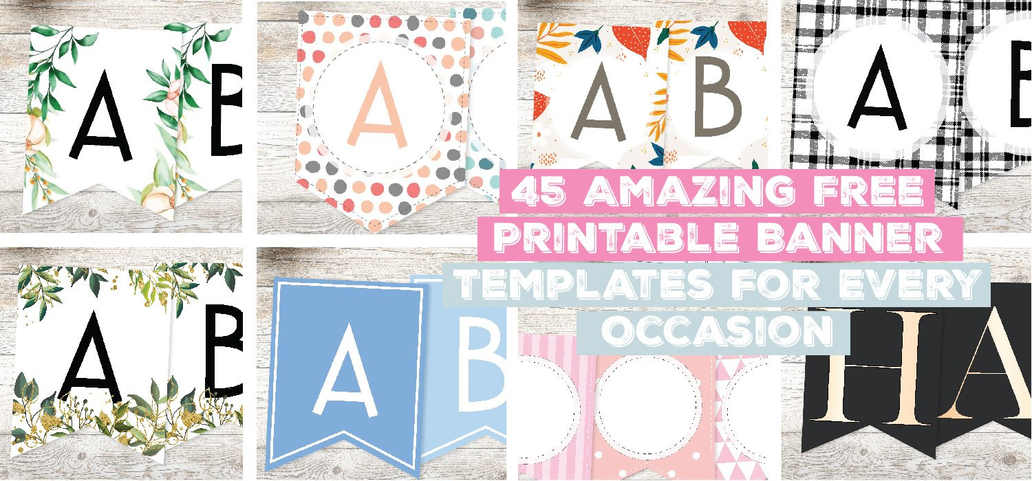 45 Amazing Free Printable Banner Templates For Every Occasion in Free Printable Banner Templates