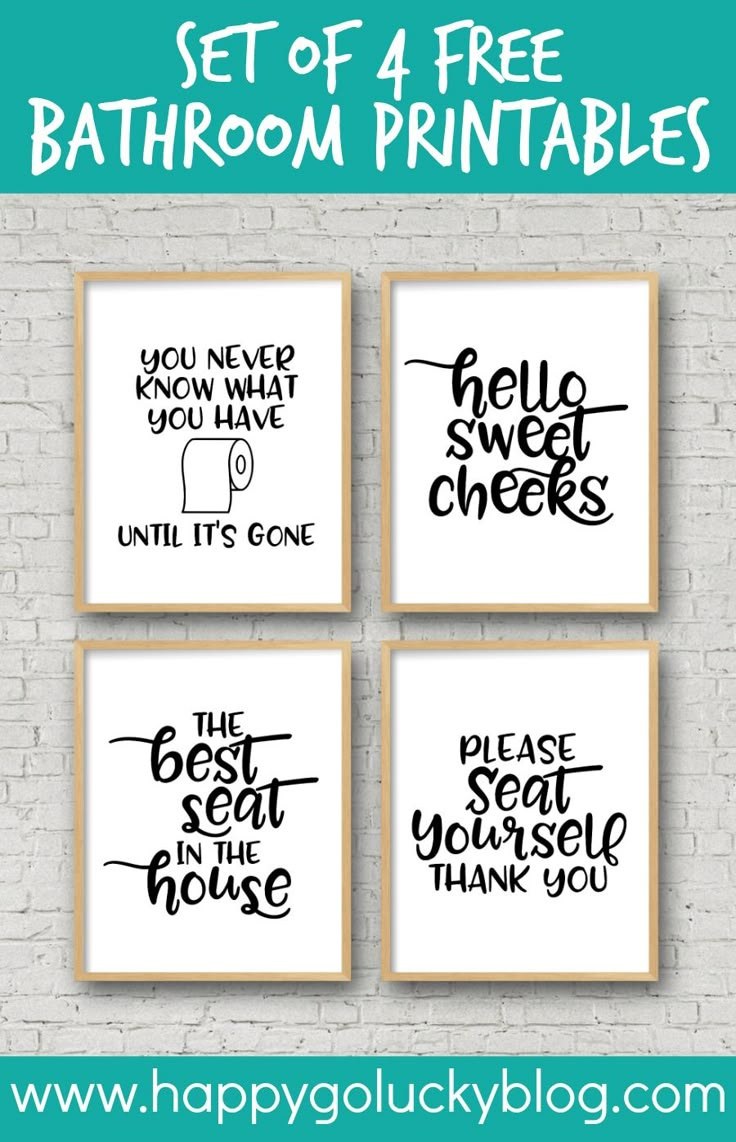 45 Funny Sayings For Bathroom Signs - The Crafty Blog Stalker in Free Printable Funny Bathroom Quotes
