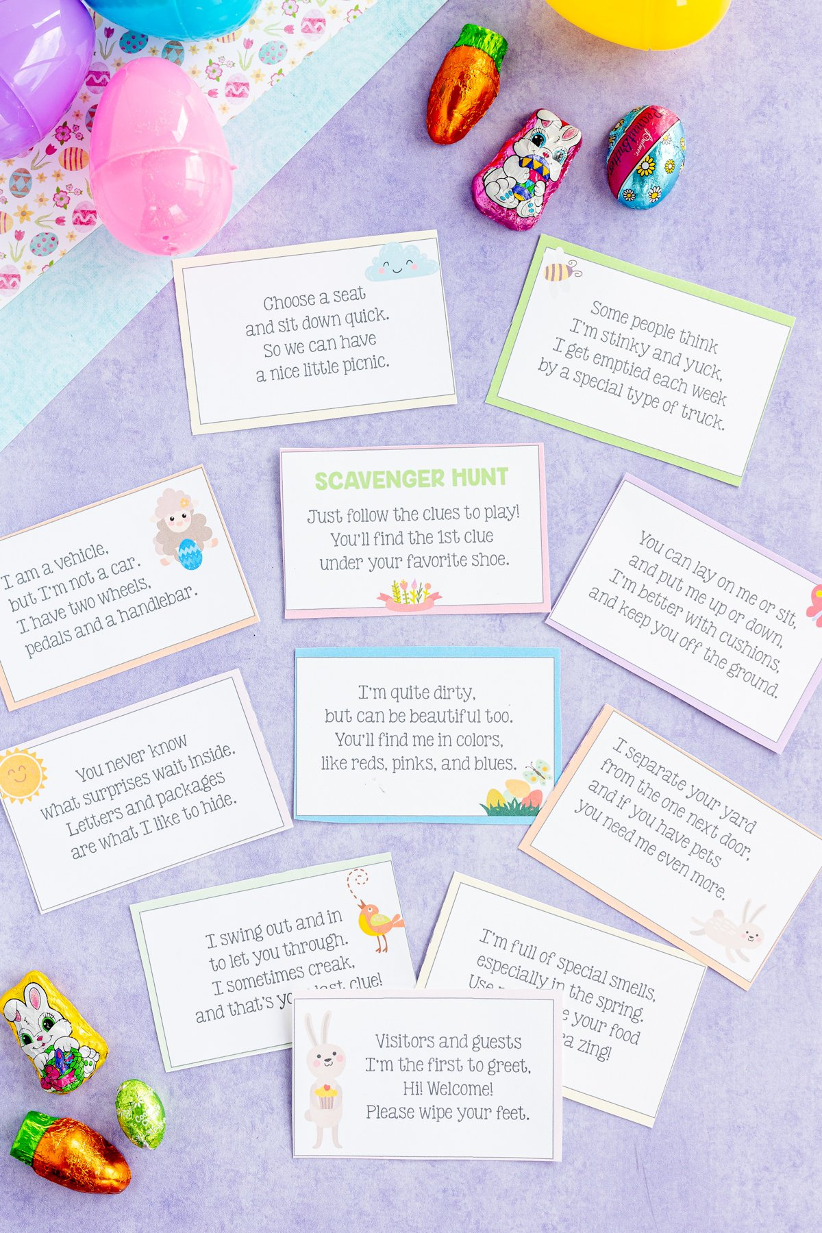 48 Free Printable Easter Egg Hunt Riddles - Play Party Plan in Free Printable Easter Riddles 2025