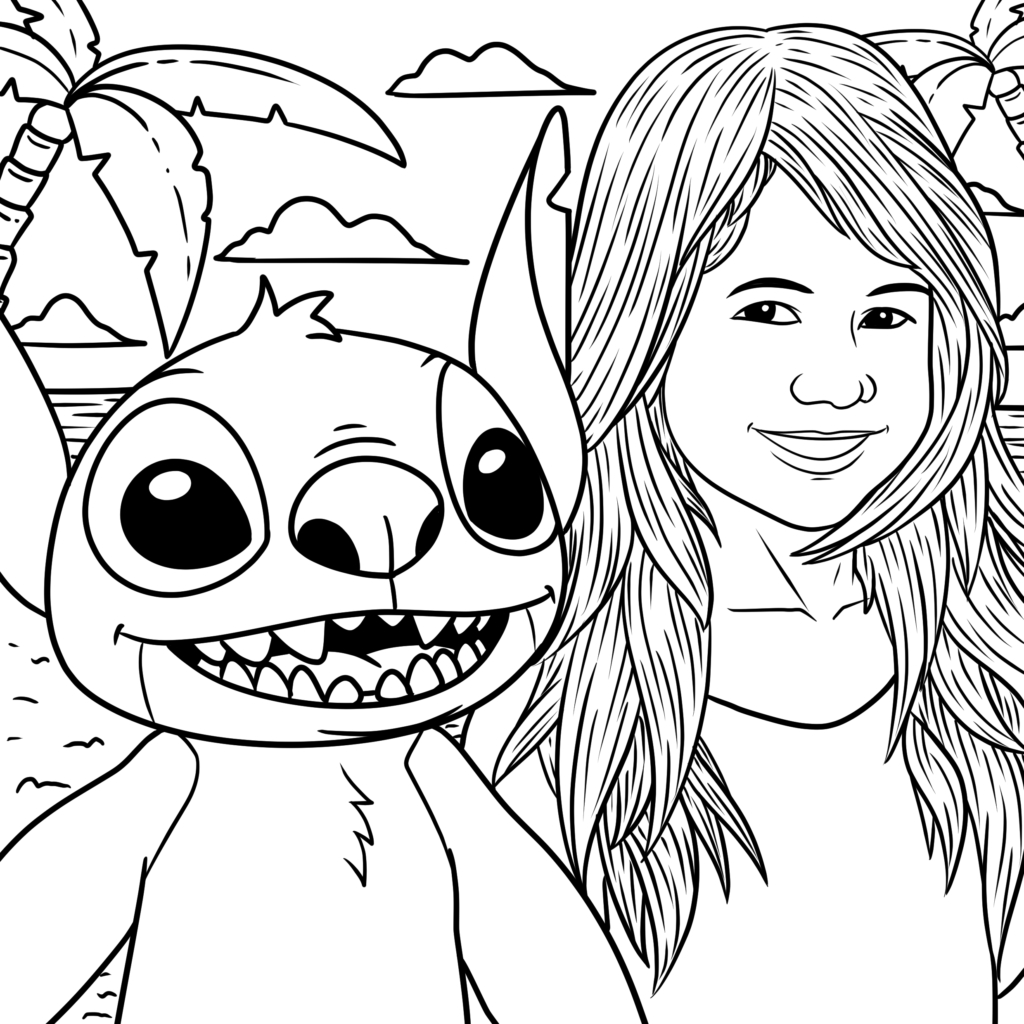 5 Free Printable Lilo And Stitch Coloring Pages - Thetoyzone inside Free Lilo and Stitch Printables