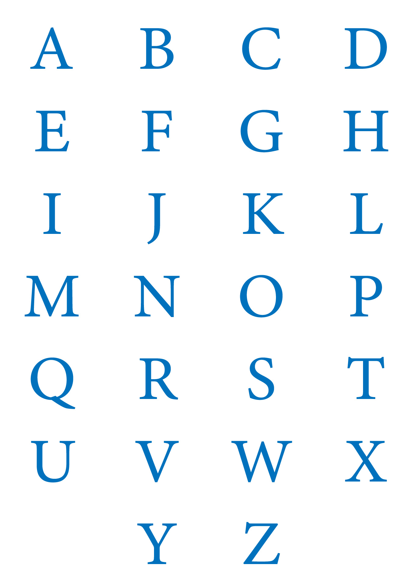 5 Inch Letters A-Z - 10 Free Pdf Printables | Printablee for Free Printable 5 Inch Alphabet Letters