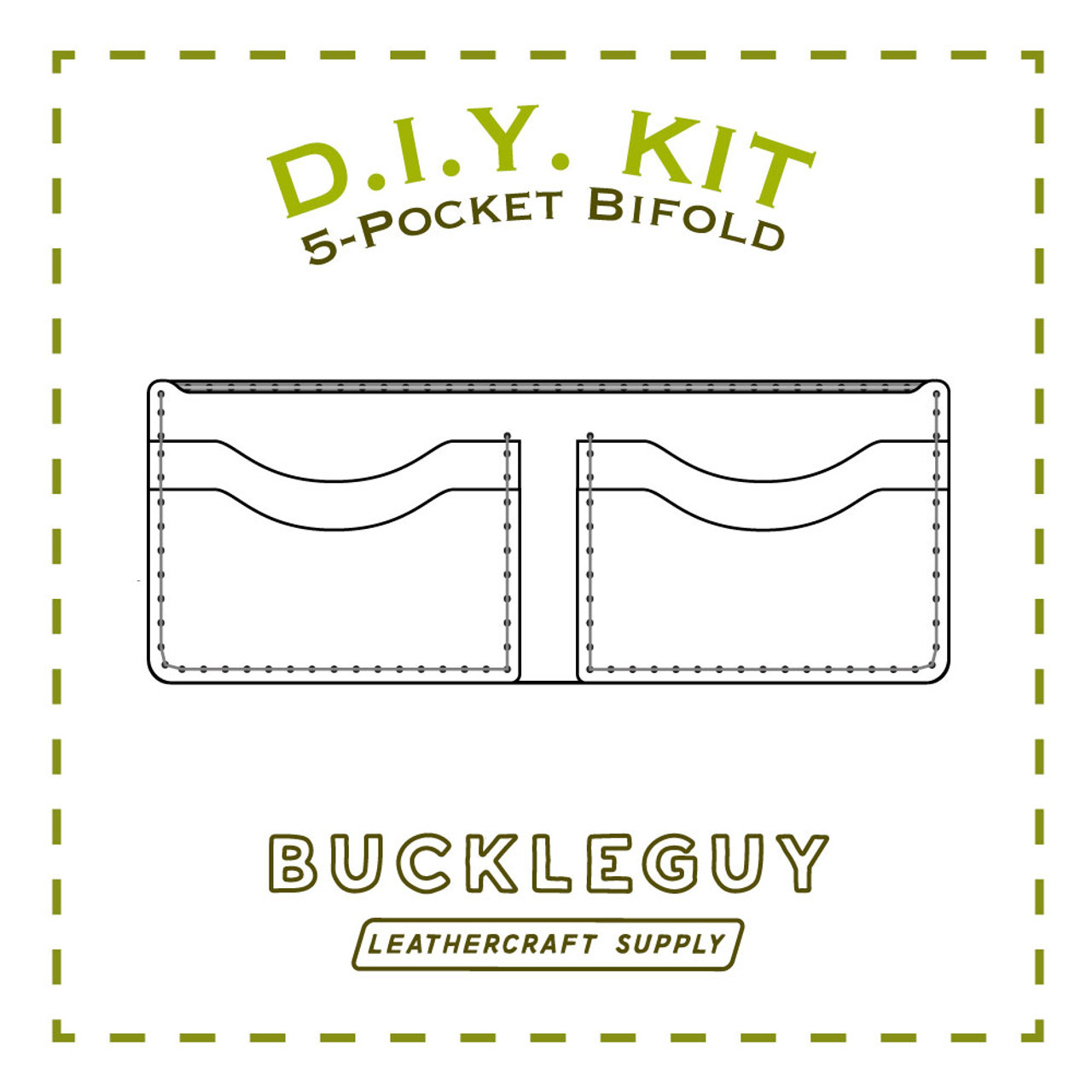 5-Pocket Bifold Wallet Pattern, Pdf Template - Buckleguy in Free Printable Money Wallets