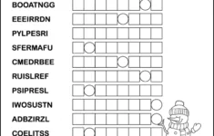 5 Printable Winter Word Scrambles – Tree Valley Academy in Free Printable Adult Word Jumbles