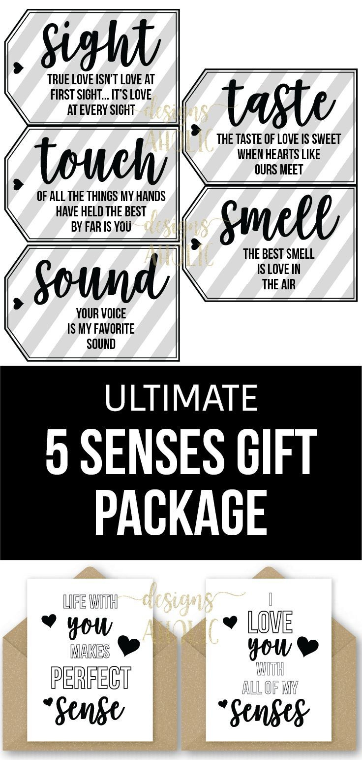 5 Senses Gift Tags &amp;amp; Cards - 5 Senses Gift Package Printables - 5 within 5 Senses Gift Tags Free Printable