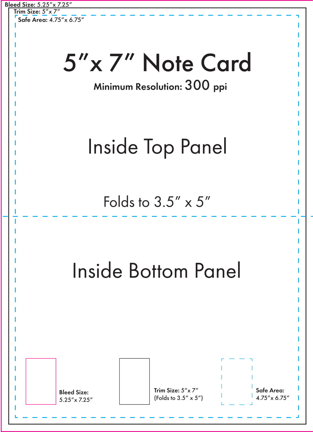 5&amp;quot; X 7&amp;quot; Note Card Template - U.s. Press with Free Printable 5X7 Template