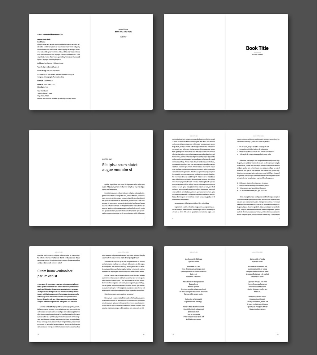 50 Best Indesign Book Templates (2025) | Redokun Blog throughout A5 Booklet Template Indesign Free